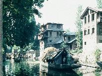 Canal and Kashmiri houseboat